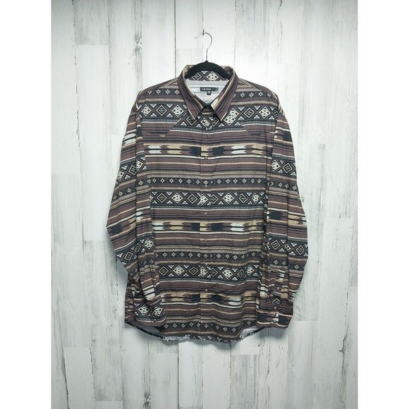 Tin Haul Men's XXL Western Shirt Aztec Print - Picture 1 of 8